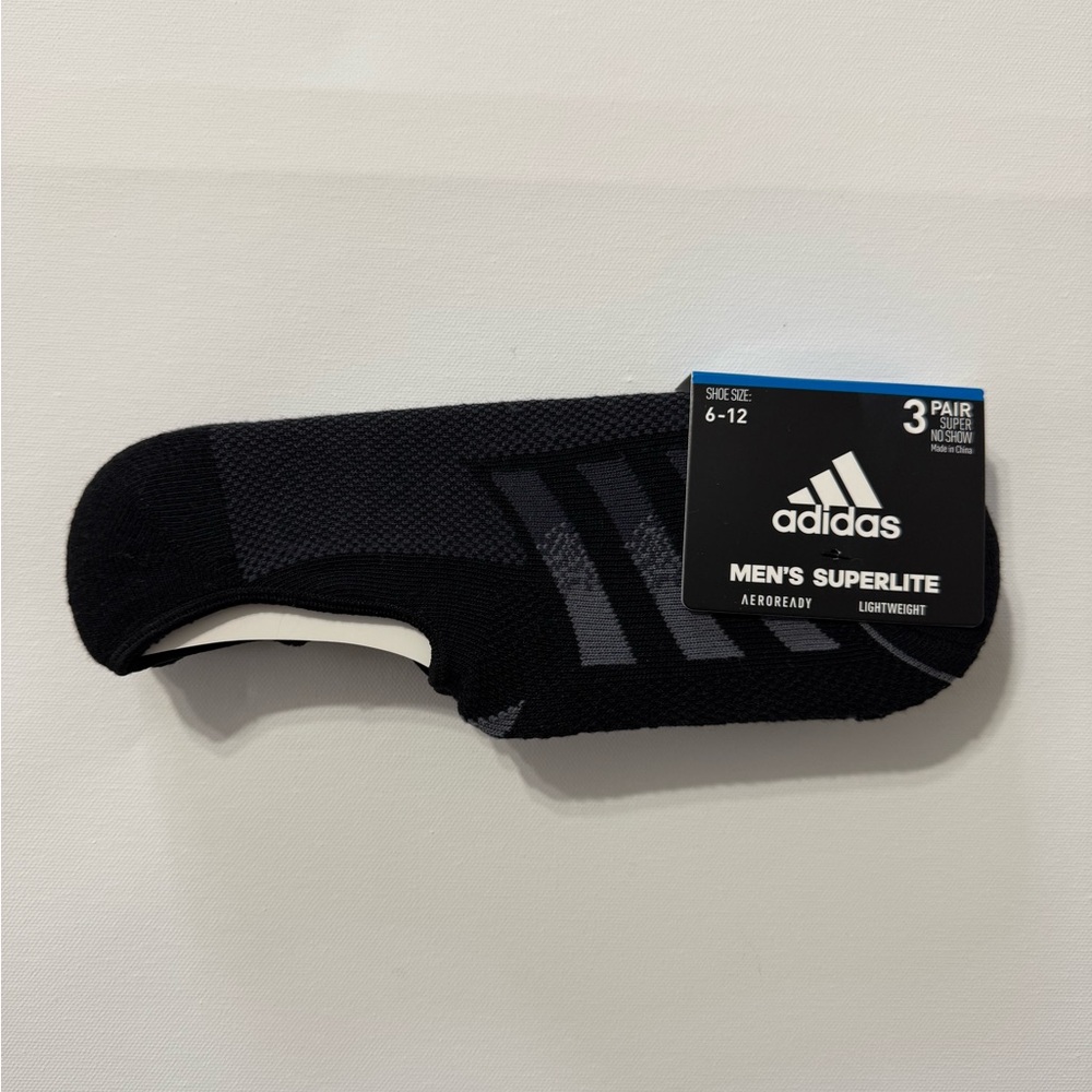Adidas Men's Superlite Black Socks